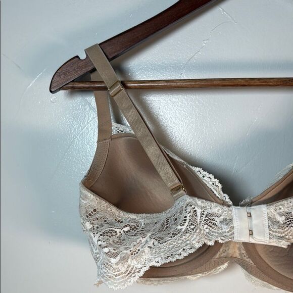 Third Love Beige Cream Lace Bra with Adjustable Straps Size 36D - Picture 7 of 14